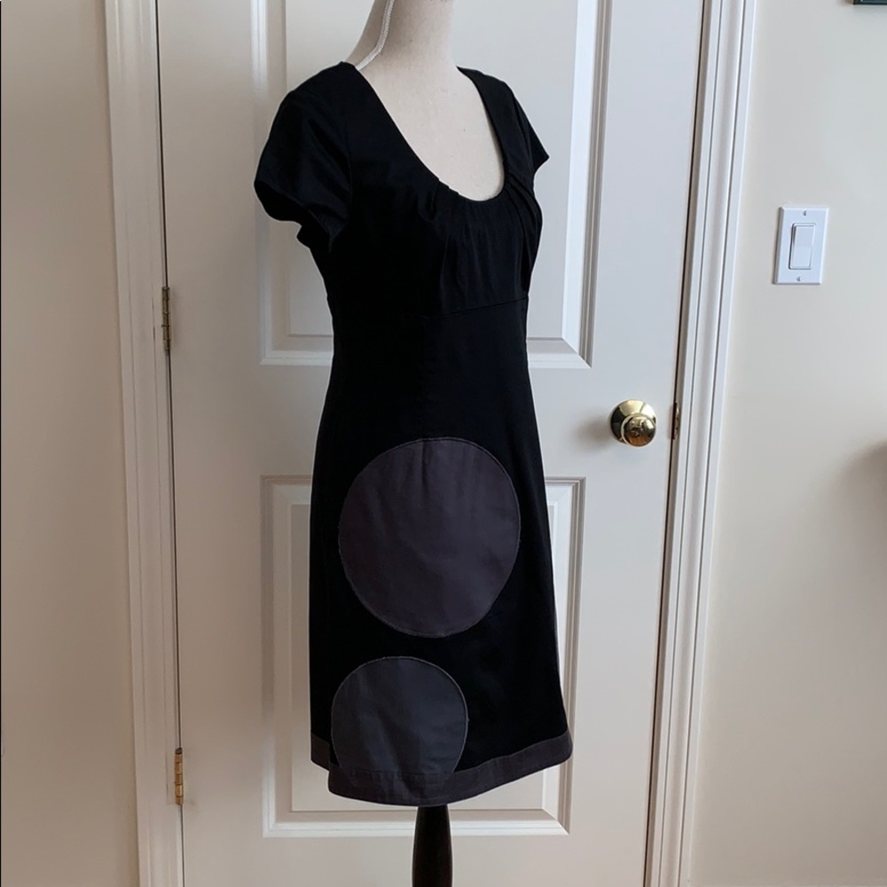 Boden circle appliqué dress